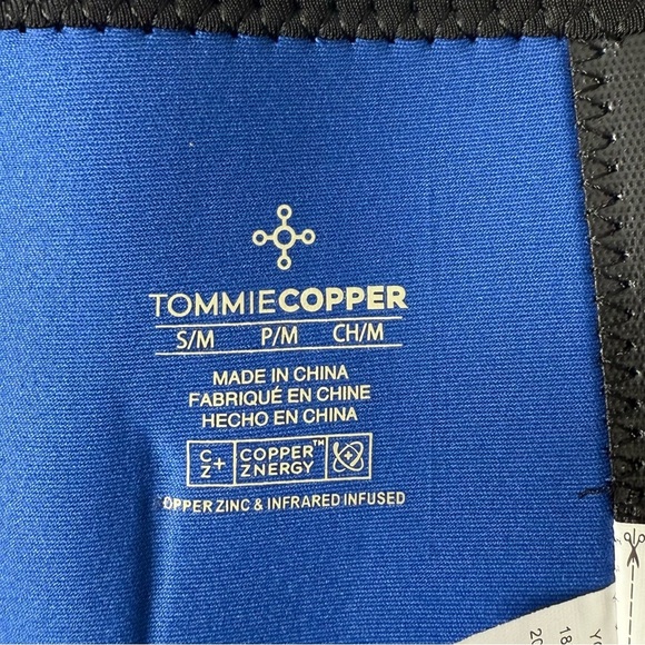 Tommie Copper Adjustable Compression Back Brace Black size S/M Infrared Infused - Picture 9 of 9